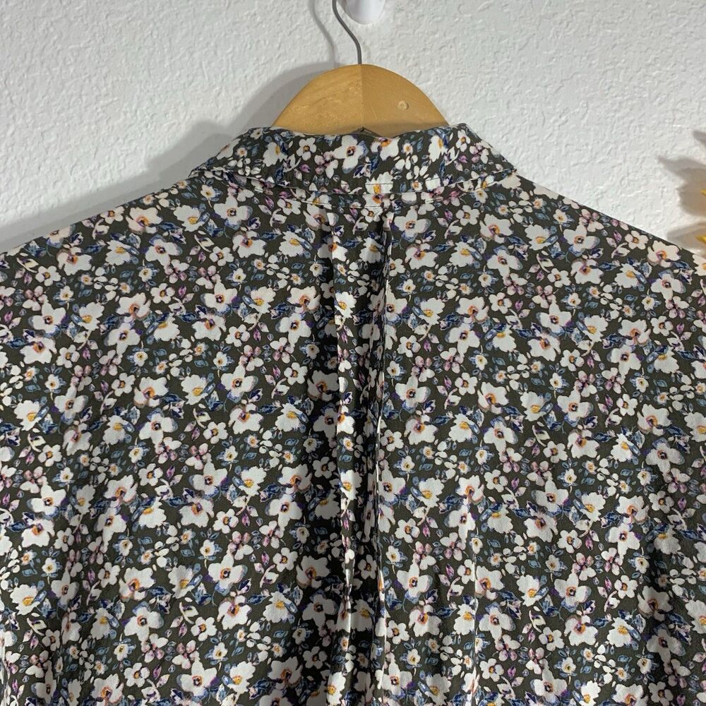 Talbots Cottagecore Dainty Floral Roll-Tab Button-Front Shirt Plus Size 2X - Picture 11 of 14
